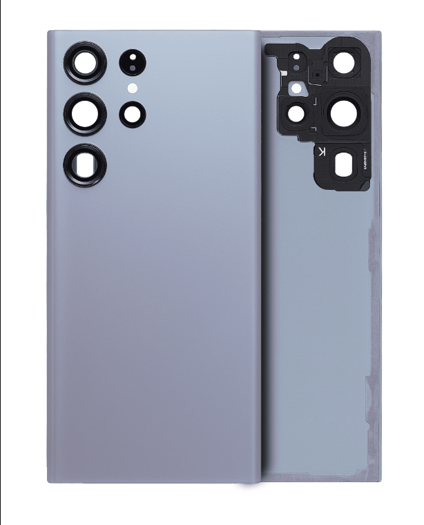 Back Cover Glass With Camera Lens For Samsung Galaxy S23 Ultra 5G (No Logo) (Graphite)