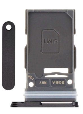 Single Sim Card Tray For Samsung Galaxy S24 FE 5G (Premium) (Black)