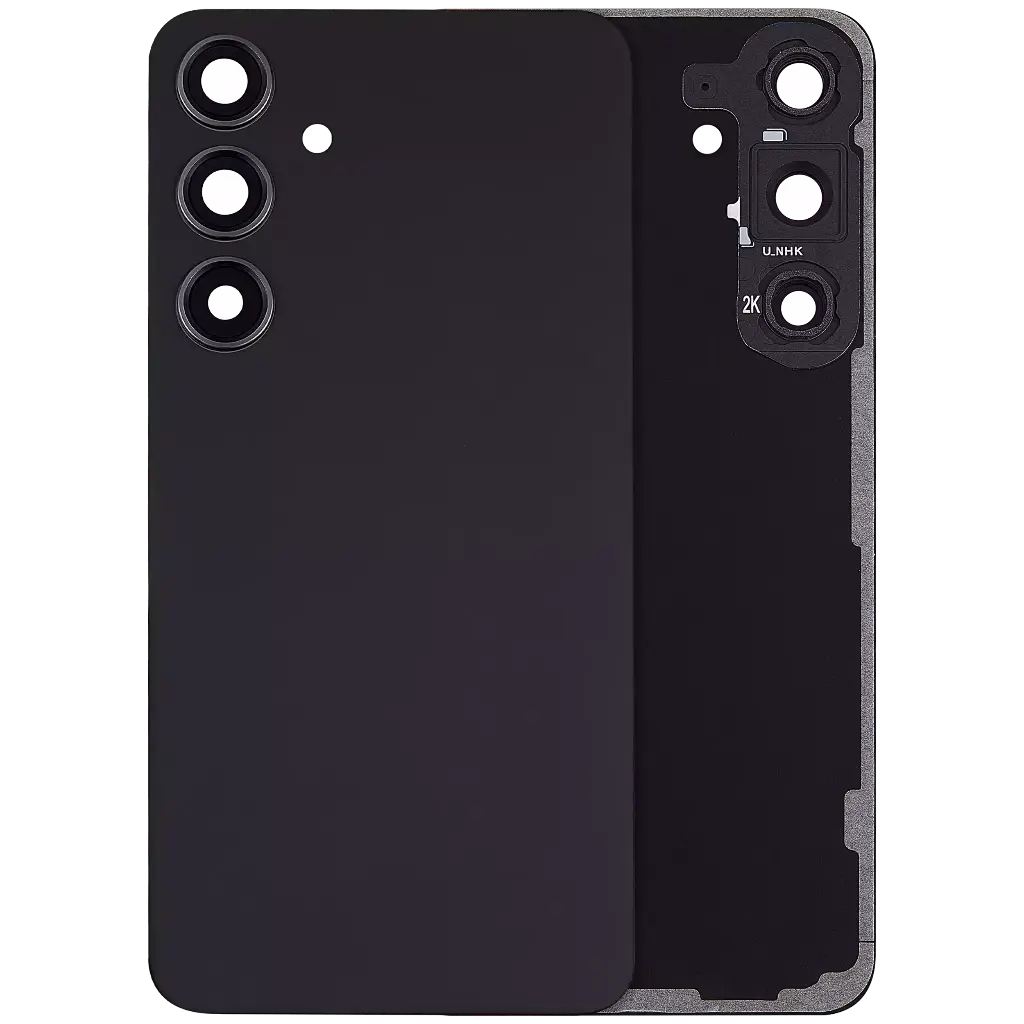 Back Cover Glass With Camera Lens For Samsung Galaxy S24 Plus 5G (No Logo) (Onyx Black)