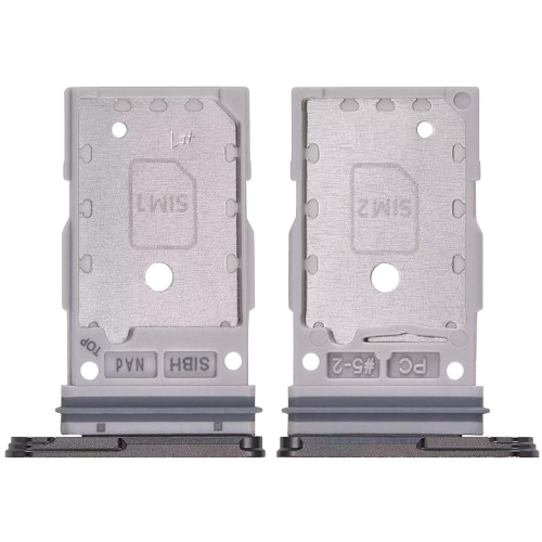 Dual Sim Card Tray For Samsung Galaxy S24 Ultra (Premium) (Black)