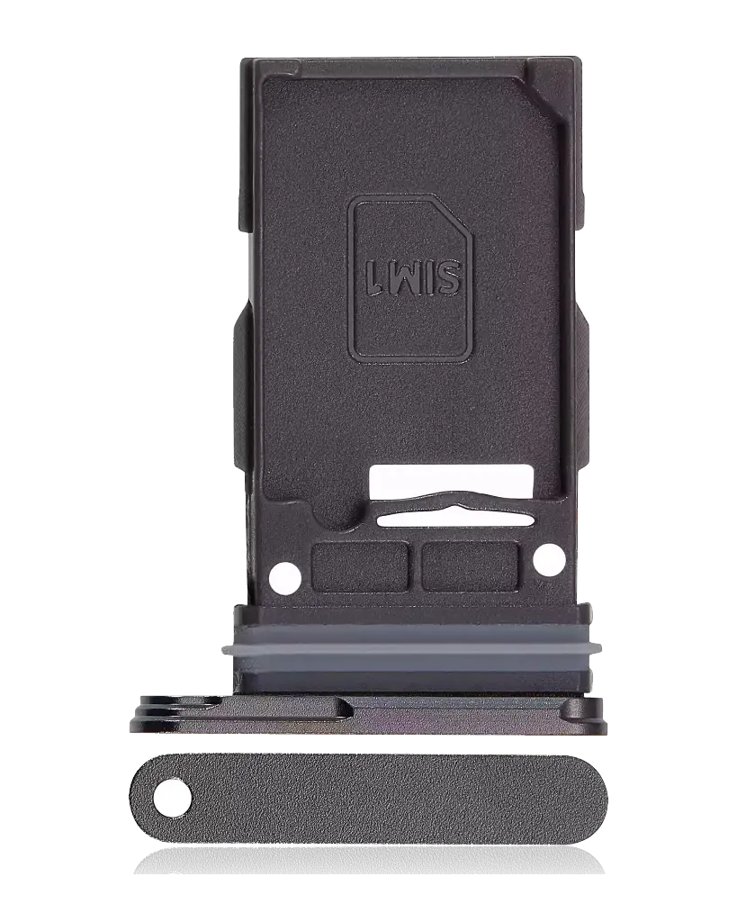 Single Sim Card Tray For Samsung Galaxy S24 Ultra (Titanium Black) (Premium)