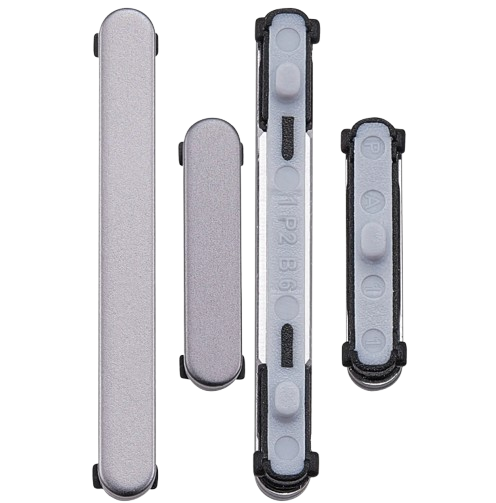 Hard Buttons (Power / Volume) For Samsung Galaxy S25 / S25 Plus (Premium) (Silver Shadow)