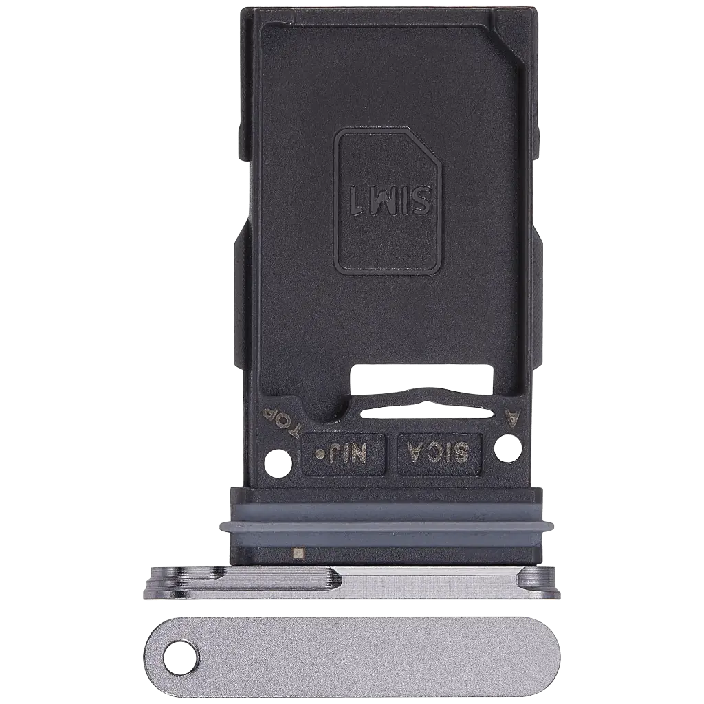 Single Sim Card Tray For Samsung Galaxy S25 / S25 Plus (Premium) (Silver Shadow)