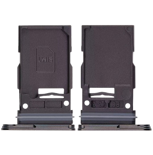 Dual Sim Card Tray For Samsung Galaxy S25 Ultra (Black) (Premium)