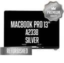 Complete LCD Assembly set for Macbook Pro 13"  (A2338) - Refurbished (Silver)