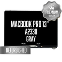 Complete LCD Assembly set for Macbook Pro 13"  (A2338) - Refurbished (Space Gray)