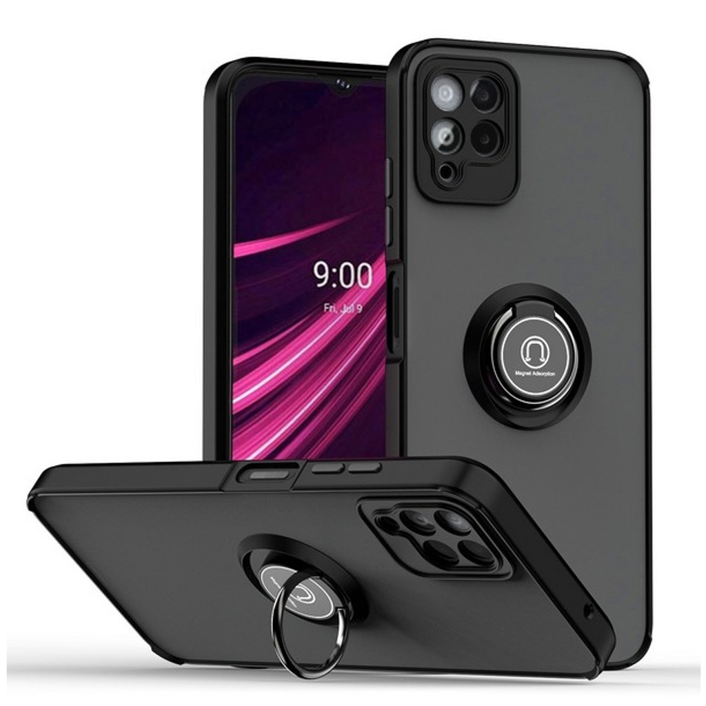 Matte Ring Case for Motorola Moto G Power 2025 / Moto G Play / G Power 2026 - Black