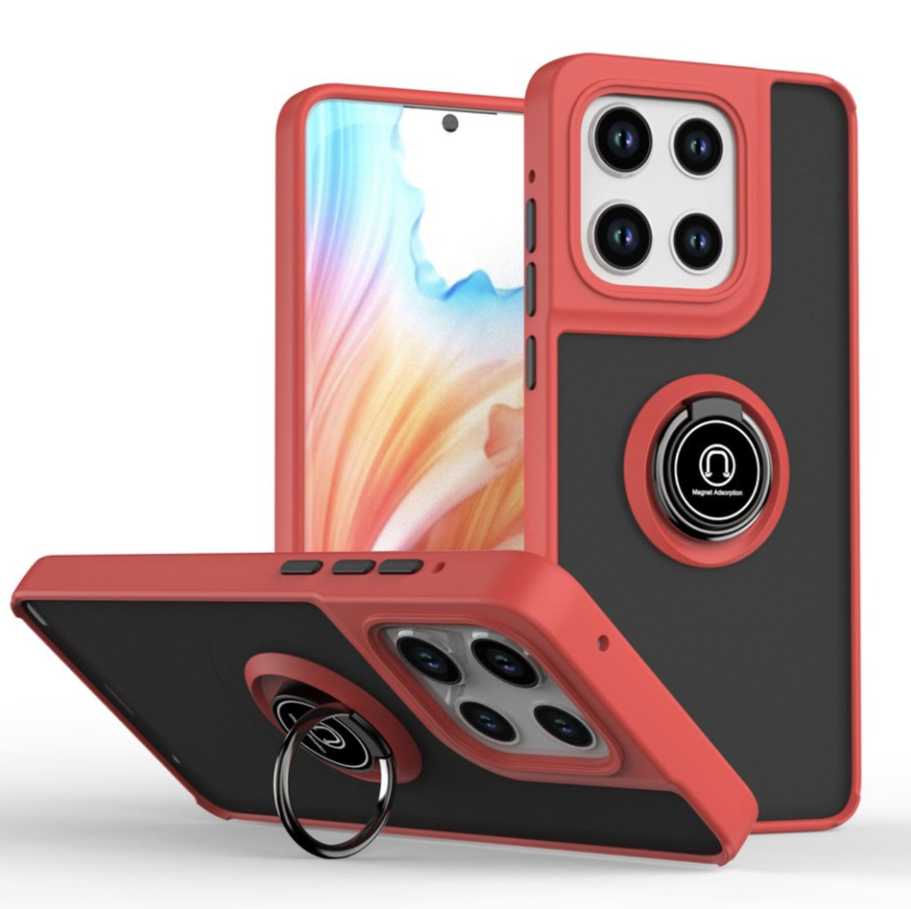 Matte Ring Case for Motorola Moto G Power 2025 / Moto G Play 2025 / G Power 2026 - Red