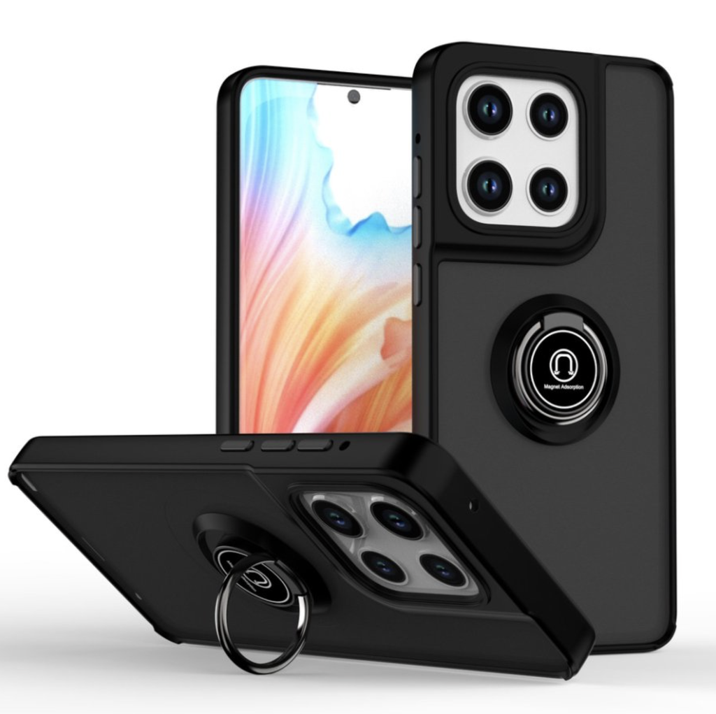 Matte Ring Case for Motorola Moto G 5G 2025 / G 5G 2026 / G Play 2026 - Black