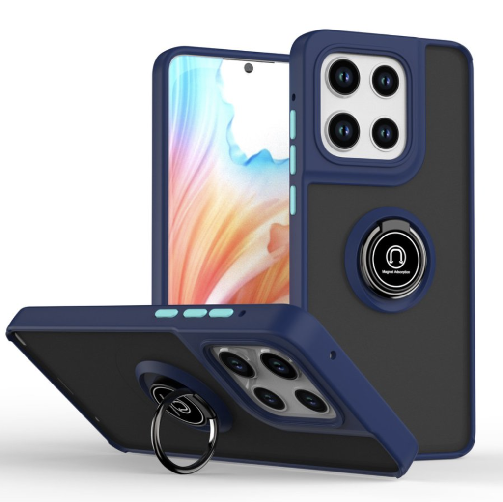 Matte Ring Case for Motorola Moto G 5G 2025 / G 5G 2026 / G Play 2026 - Navy Blue