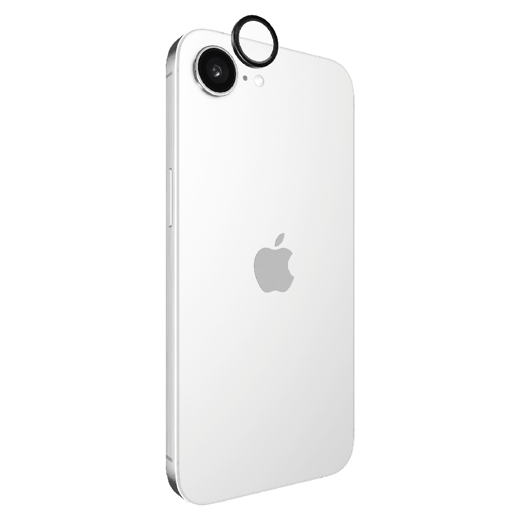 Case-mate - Aluminum Ring Camera Lens Glass Protector For Apple Iphone 16e - Black