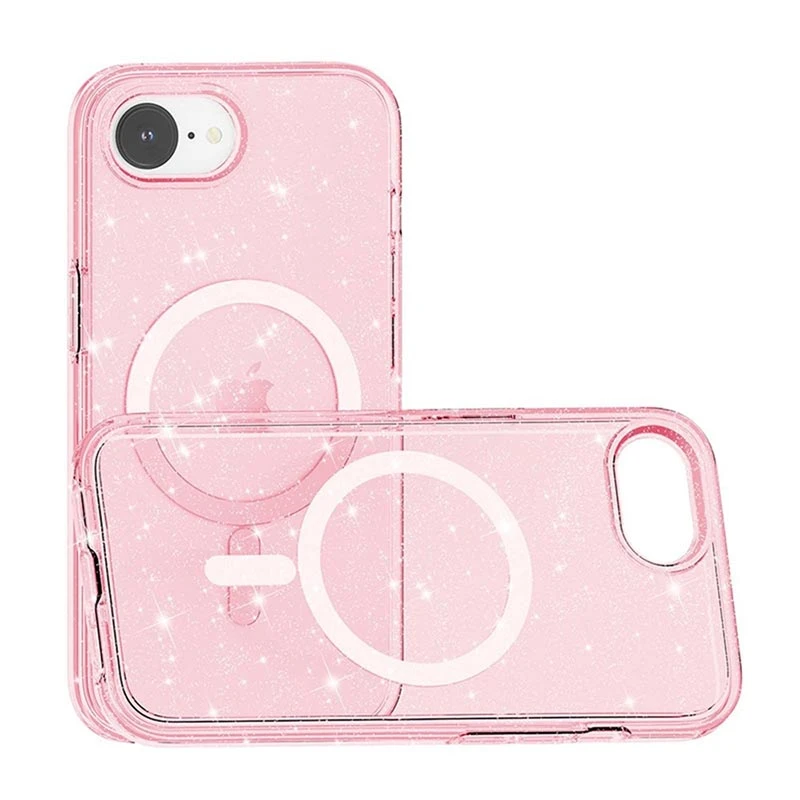Transparent Color Case with Magsafe for iPhone 16e (2025) - Shimmer Pink