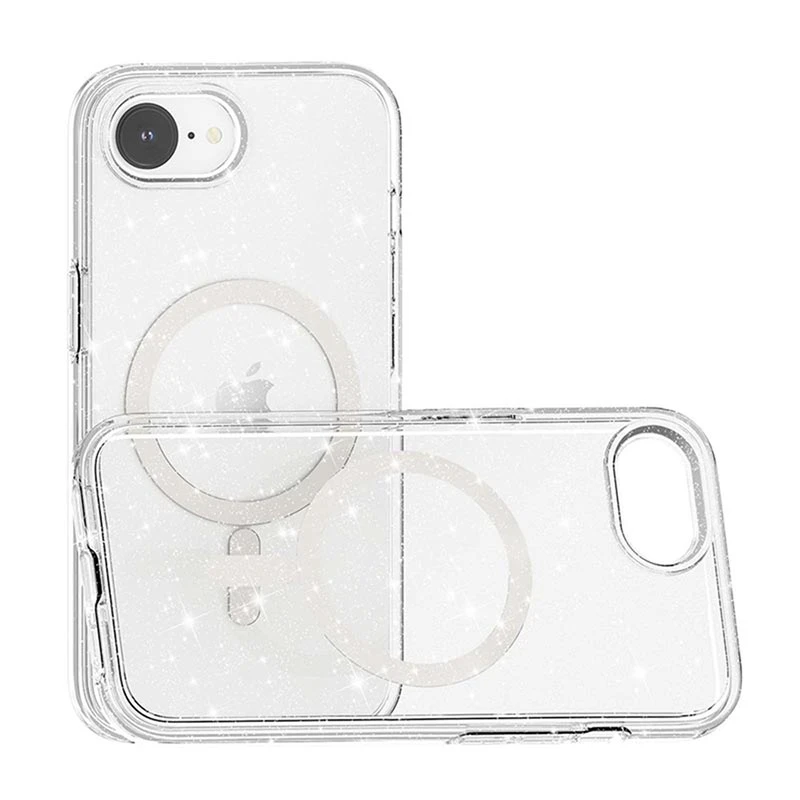 Transparent Color Case with Magsafe for iPhone 16e (2025) - Shimmer Clear