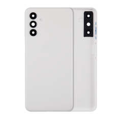 Back Cover Glass With Camera Lens For Samsung Galaxy A13 5G (A136 / 2021) (No Logo) (White)