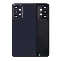 Back Cover Glass With Camera Lens For Samsung Galaxy A23 (A235 / 2022) (No Logo) (Black)
