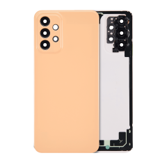 Back Cover Glass With Camera Lens For Samsung Galaxy A23 (A235 / 2022) (No Logo) (Peach)