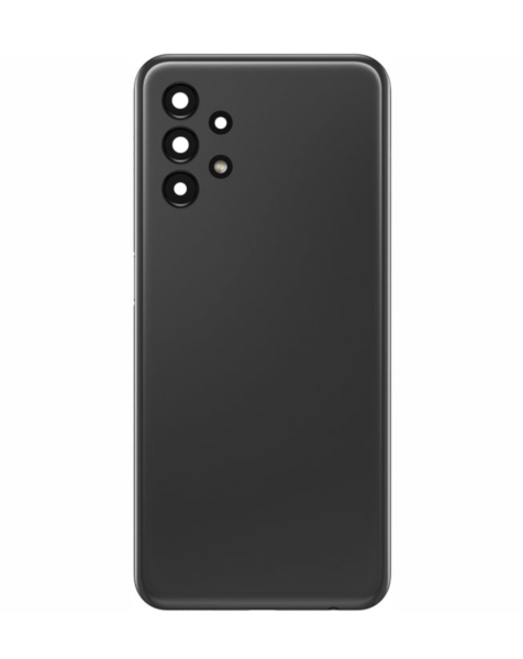 Back Cover Glass With Camera Lens For Samsung Galaxy A13 (A135 / 2022) (No Logo) (Black)