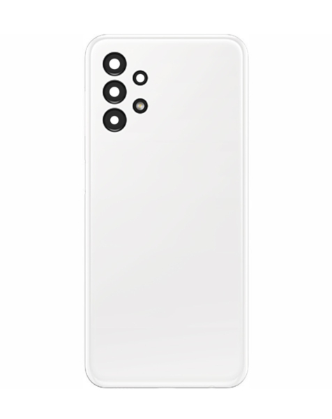 Back Cover Glass With Camera Lens For Samsung Galaxy A13 (A135 / 2022) (No Logo) (White)