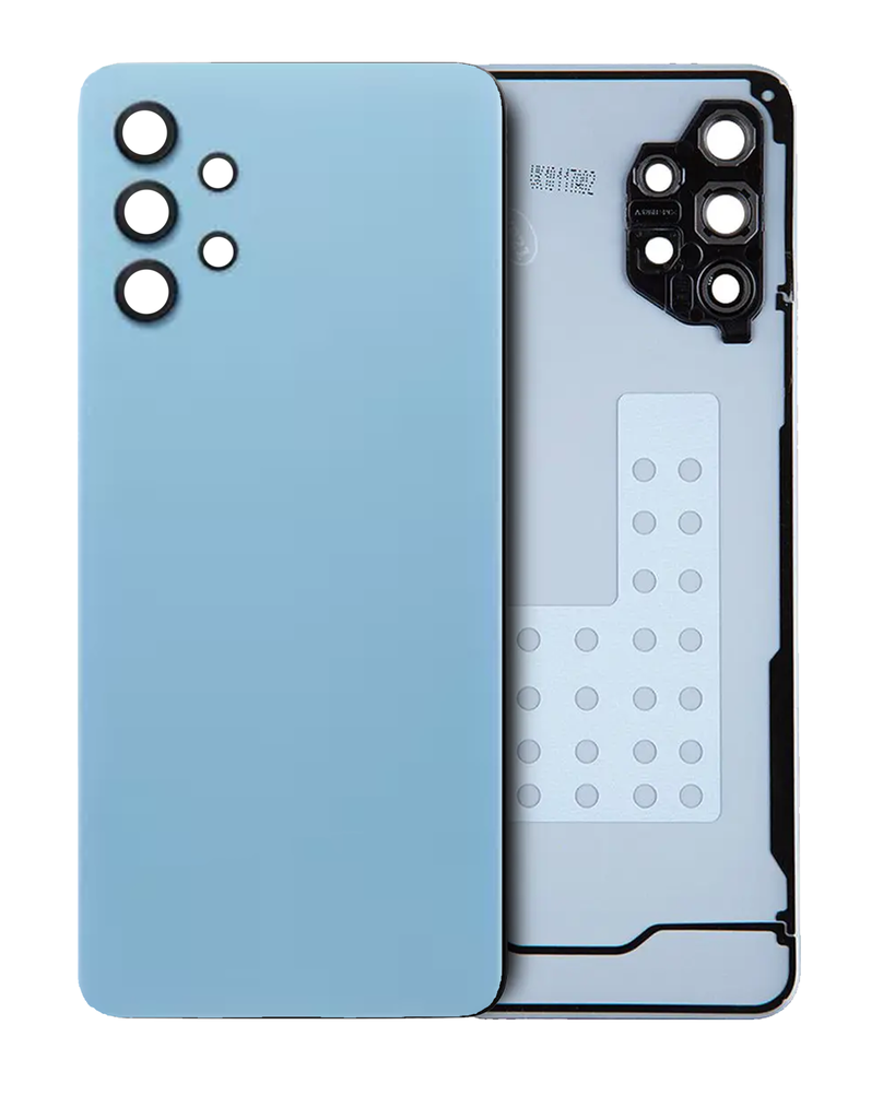 Back Cover Glass With Camera Lens For Samsung Galaxy A32 5G (A326 / 2021) (No Logo) (Awesome Blue)