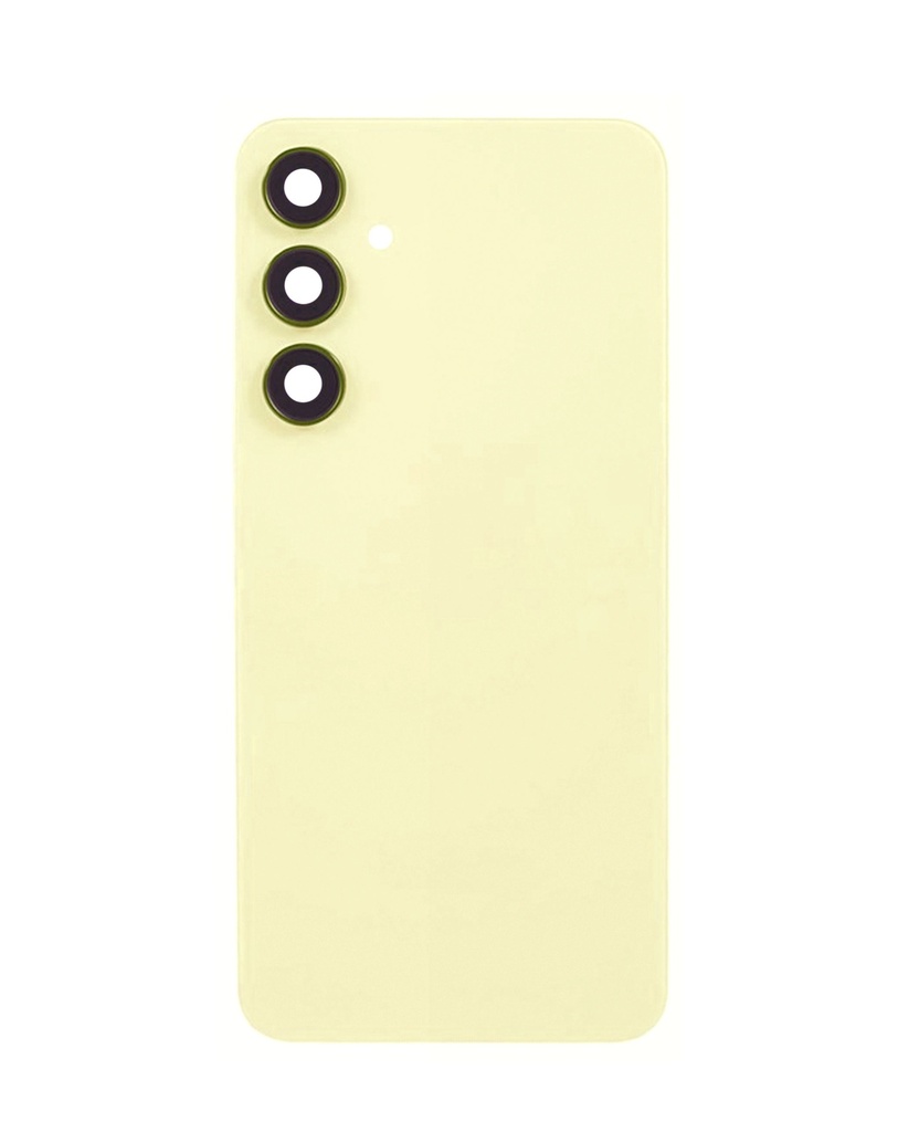Back Cover Glass With Camera Lens For Samsung Galaxy A35 5G (A356 / 2024) (No Logo) (Awesome Lemon)