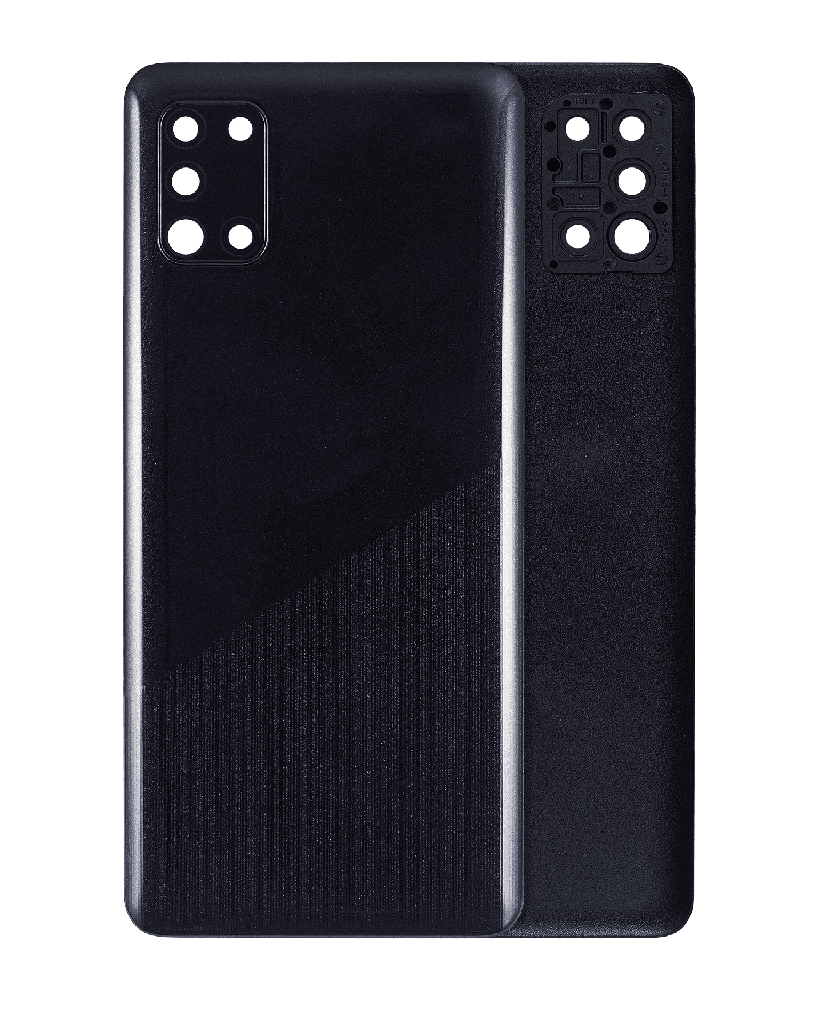 Back Cover Glass With Camera Lens For Samsung Galaxy A31 (A315 / 2020) (No Logo) (Prism Crush Black)