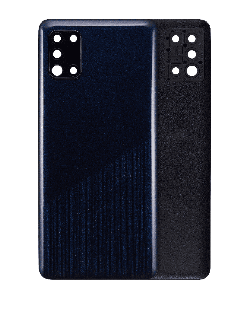 Back Cover Glass With Camera Lens For Samsung Galaxy A31 (A315 / 2020) (No Logo) (Prism Crush Blue)