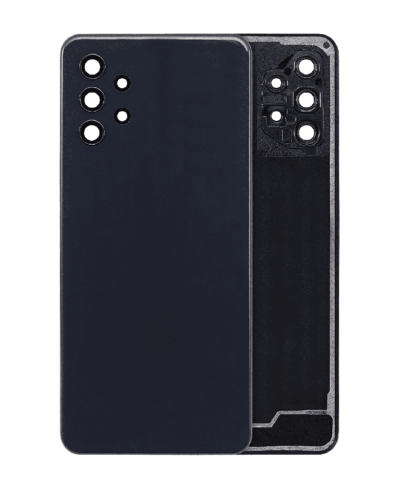 Back Cover Glass With Camera Lens For Samsung Galaxy A32 5G (A326 / 2021) (No Logo) (Awesome Black)