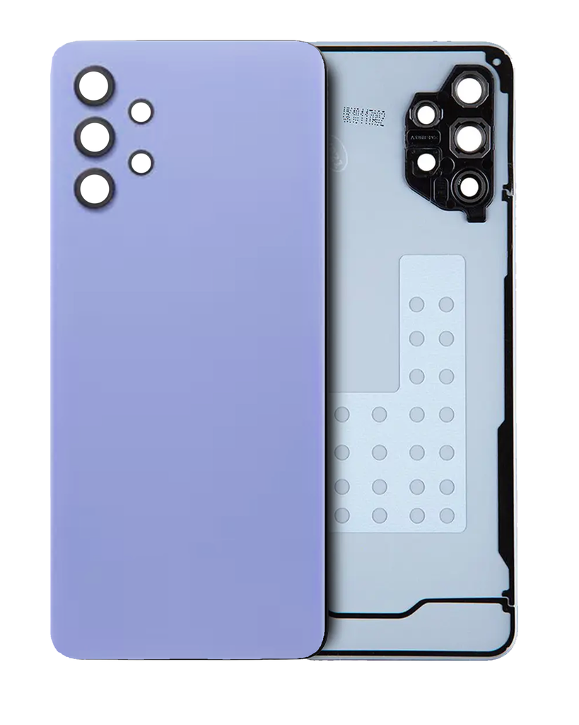 Back Cover Glass With Camera Lens For Samsung Galaxy A32 5G (A326 / 2021) (No Logo) (Awesome Violet)
