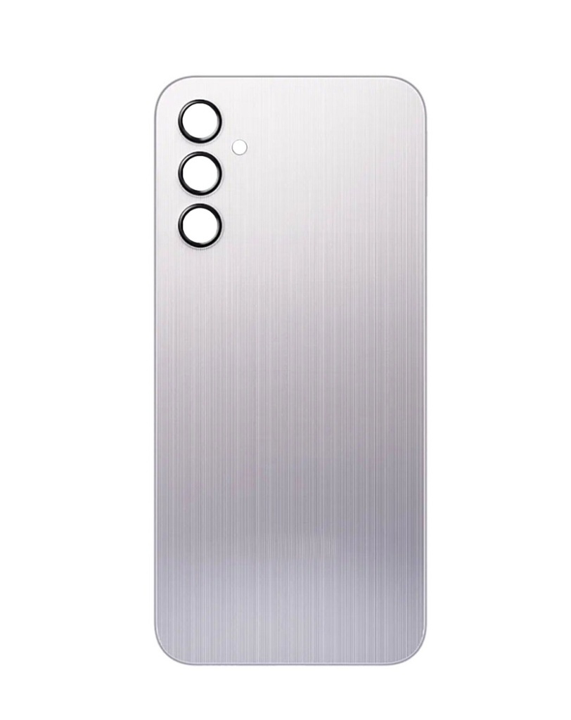 Back Cover Glass With Camera Lens and Adhesive For Samsung Galaxy A14 5G (A146 / 2023) (No Logo) (Silver)