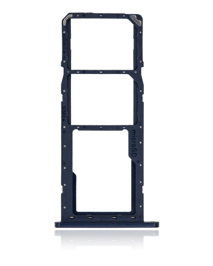 Dual Sim Card Tray For Samsung Galaxy A01 (A015 / 2020) (Blue) (Premium)