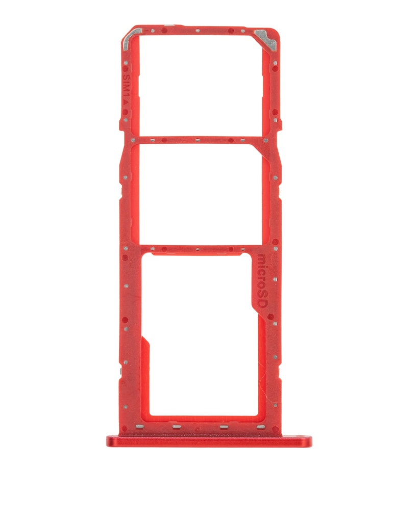 Dual Sim Card Tray For Samsung Galaxy A01 (A015 / 2020) (Red) (Premium)