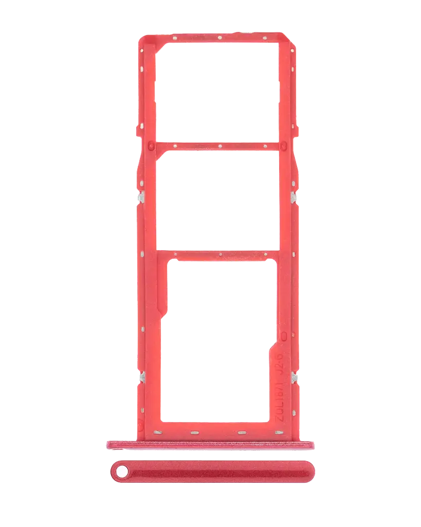 Dual Sim Card Tray For Samsung Galaxy A11 (A115 / 2020) (Red) (Premium)