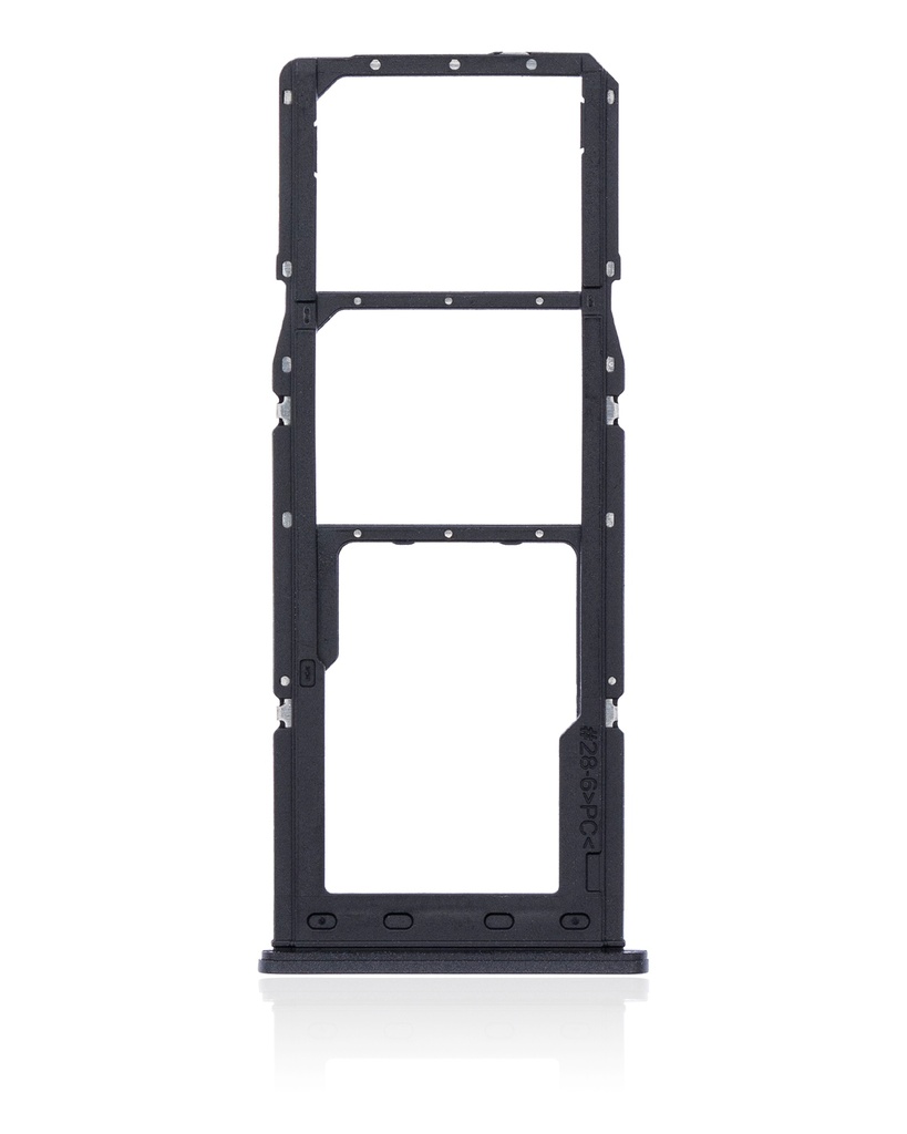 Dual Sim Card Tray For Samsung Galaxy A12 (A125 / 2020) (Black) (Premium)