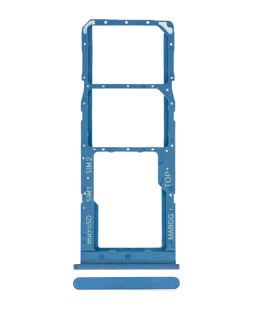 Dual Sim Card Tray For Samsung Galaxy A12 (A125 / 2020) (Blue) (Premium)