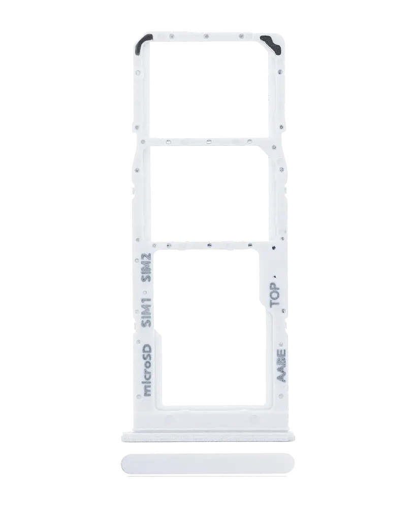 Dual Sim Card Tray For Samsung Galaxy A12 (A125 / 2020) (White) (Premium)