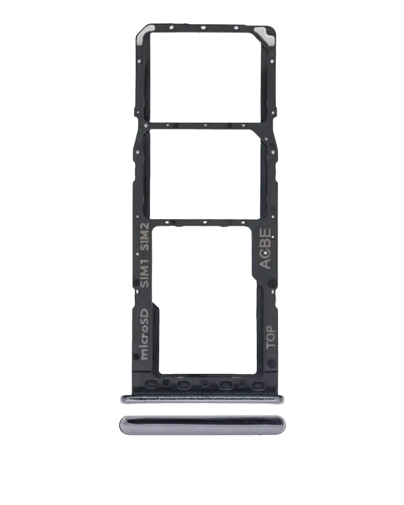 Dual Sim Card Tray For Samsung Galaxy A32 (A325 / 2021) (Awesome Black) (Premium)