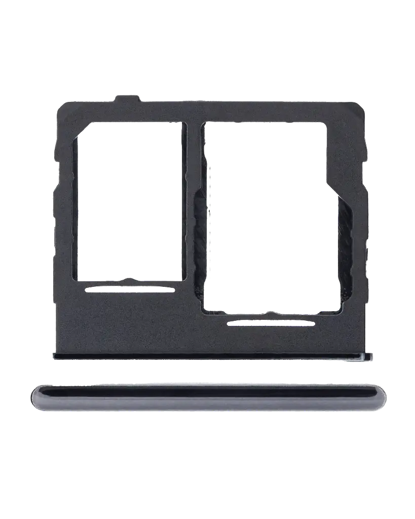 Dual Sim Card Tray For Samsung Galaxy A32 5G (A326 / 2021) (Awesome Black) (Premium)