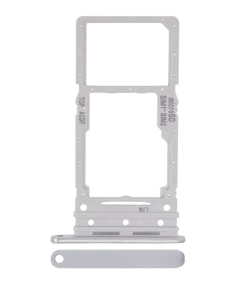 Dual Sim Card Tray For Samsung Galaxy A34 (A346 / 2023) (Silver) (Premium)