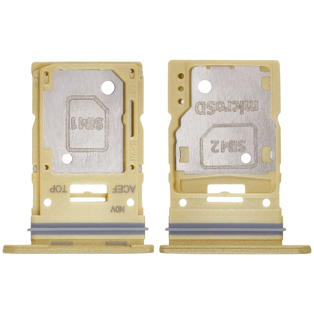 Dual Sim Card Tray For Samsung Galaxy A35 (A356 / 2024) (Premium) (Lemon)