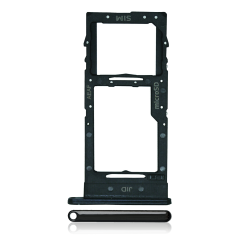 Dual Sim Card Tray For Samsung Galaxy A51 5G (A516 / 2020) (Prism Cube Black) (Premium)