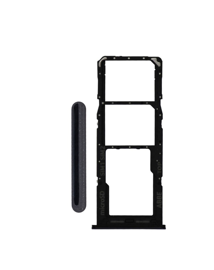 Dual Sim Card Tray For Samsung Galaxy A22 4G (A225 / 2021) (BLACK) (Premium)