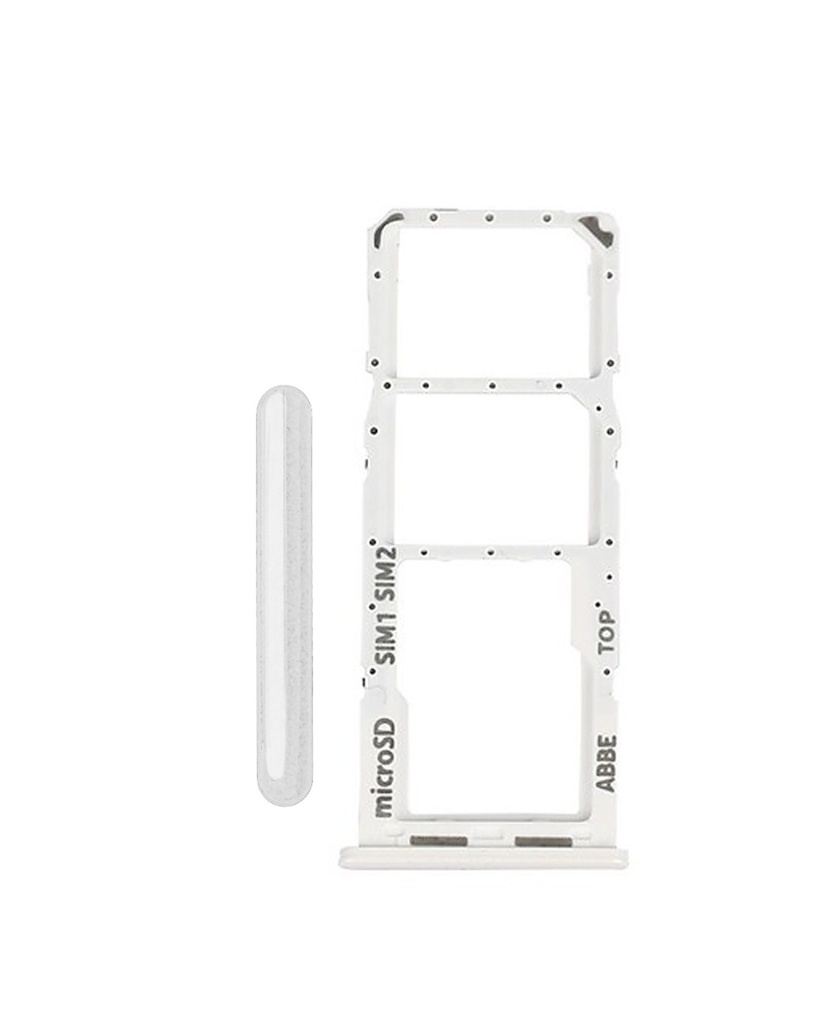 Dual Sim Card Tray For Samsung Galaxy A22 4G (A225 / 2021) (WHITE) (Premium)
