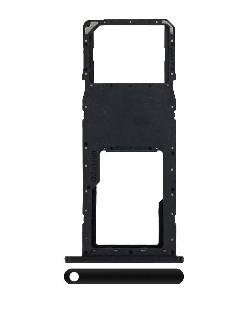 Single Sim Card Tray For Samsung Galaxy A11 (A115 / 2020) (Black) (Premium)