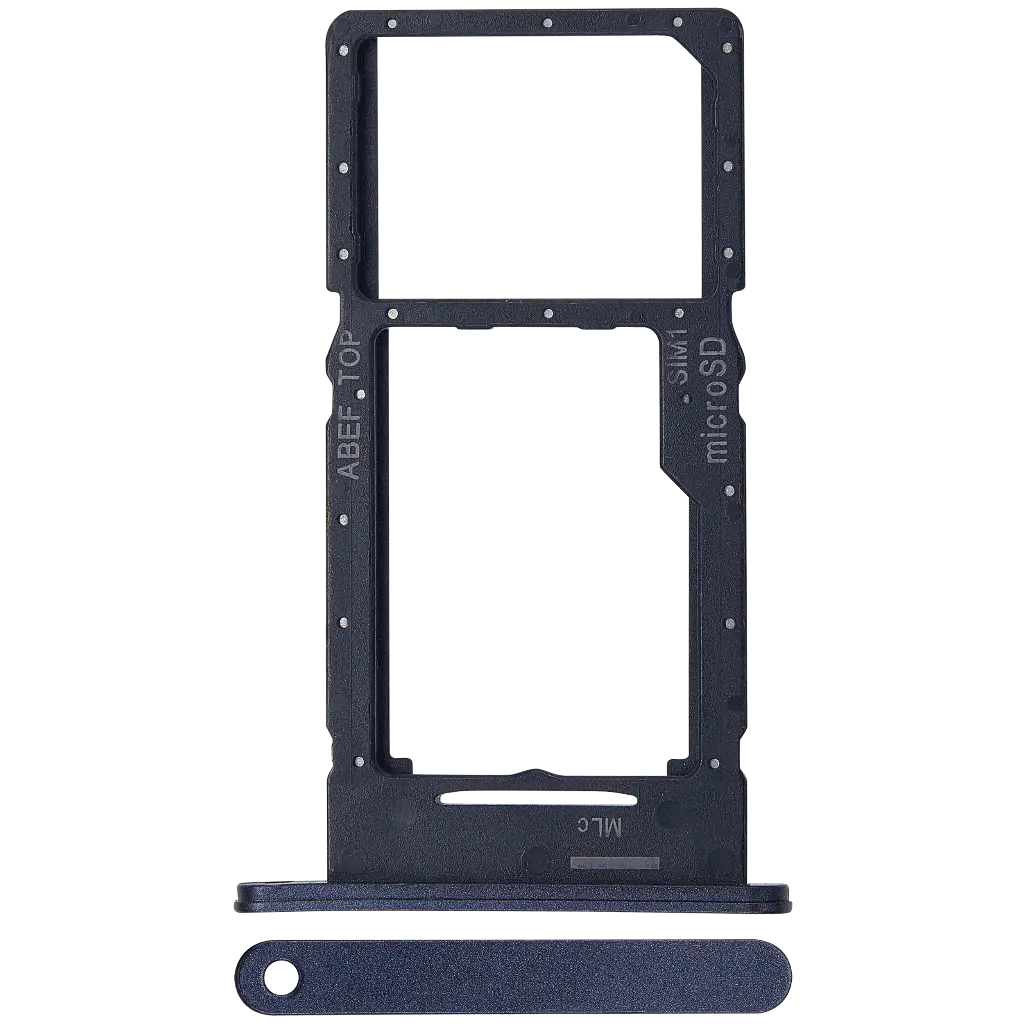 Single Sim Card Tray For Samsung Galaxy A25 5G (A256 / 2023) (Brave Black) (Premium)