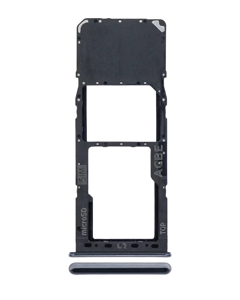 Single Sim Card Tray For Samsung Galaxy A32 (A325 / 2021) (Awesome Black) (Premium)
