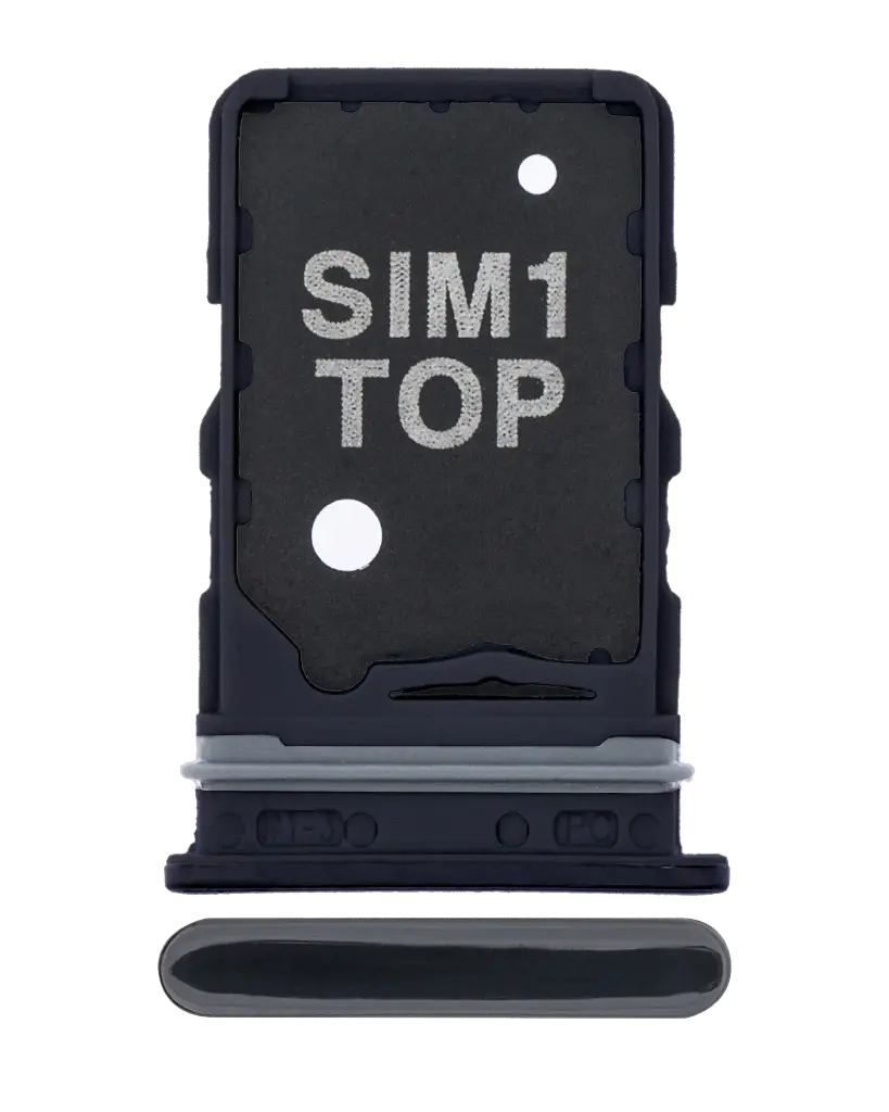 Single Sim Card Tray For Samsung Galaxy A80 (A805 / 2019) (Phantom Black) (Premium)