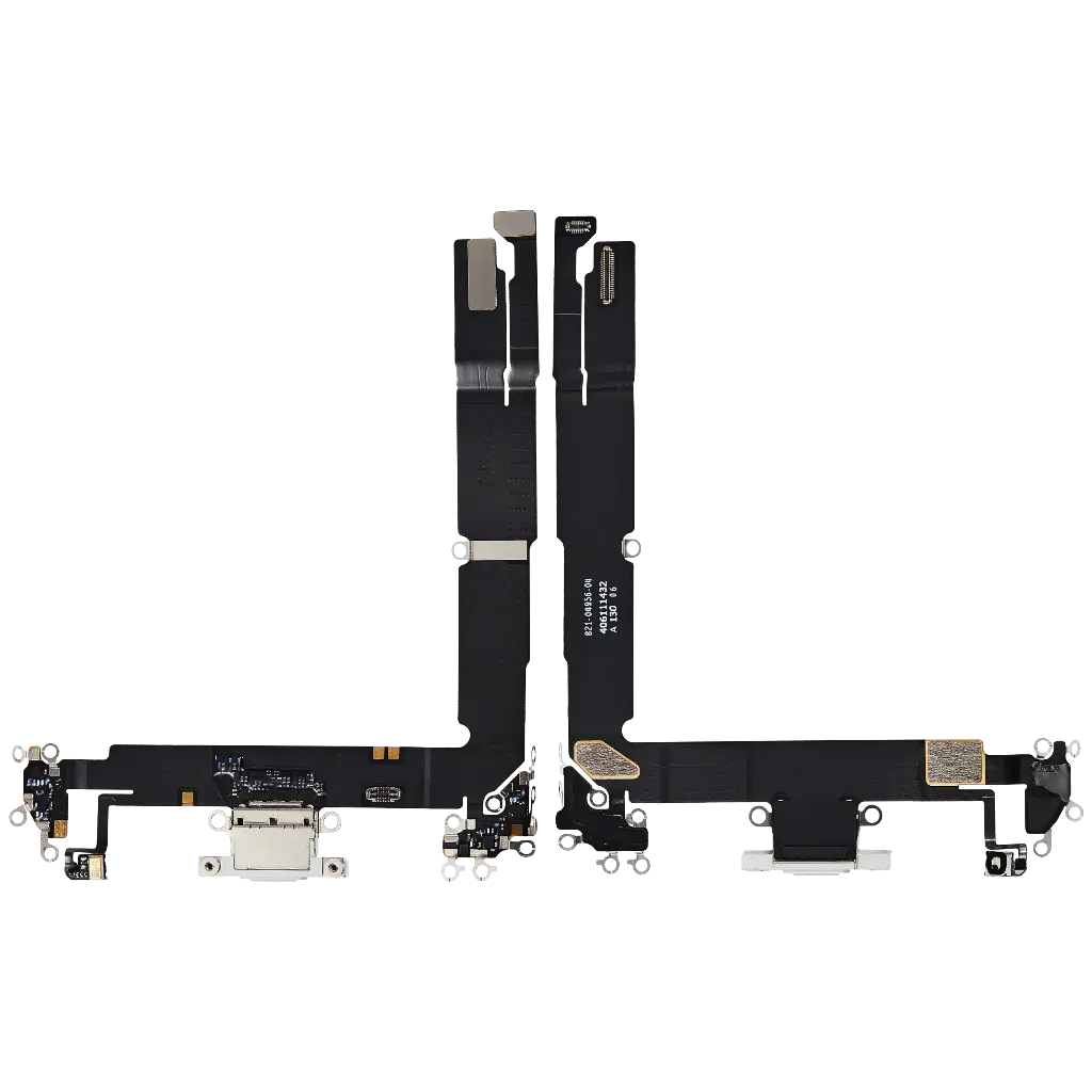 Charging Port Flex Cable For iPhone 16 Plus (Premium) (White)