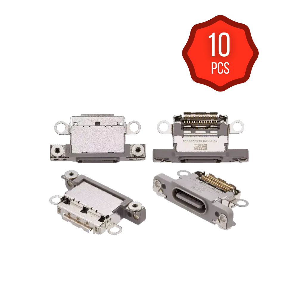 Charging Port Only For iPhone 16 Pro / 16 Pro Max (Natural Titanium) (10 Pack) (Premium)