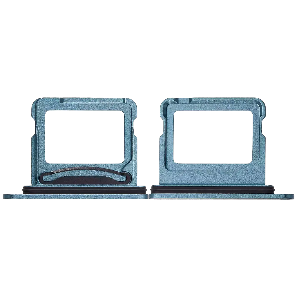 Dual Sim Card Tray For iPhone 16 / 16 Plus (Teal) (Premium)