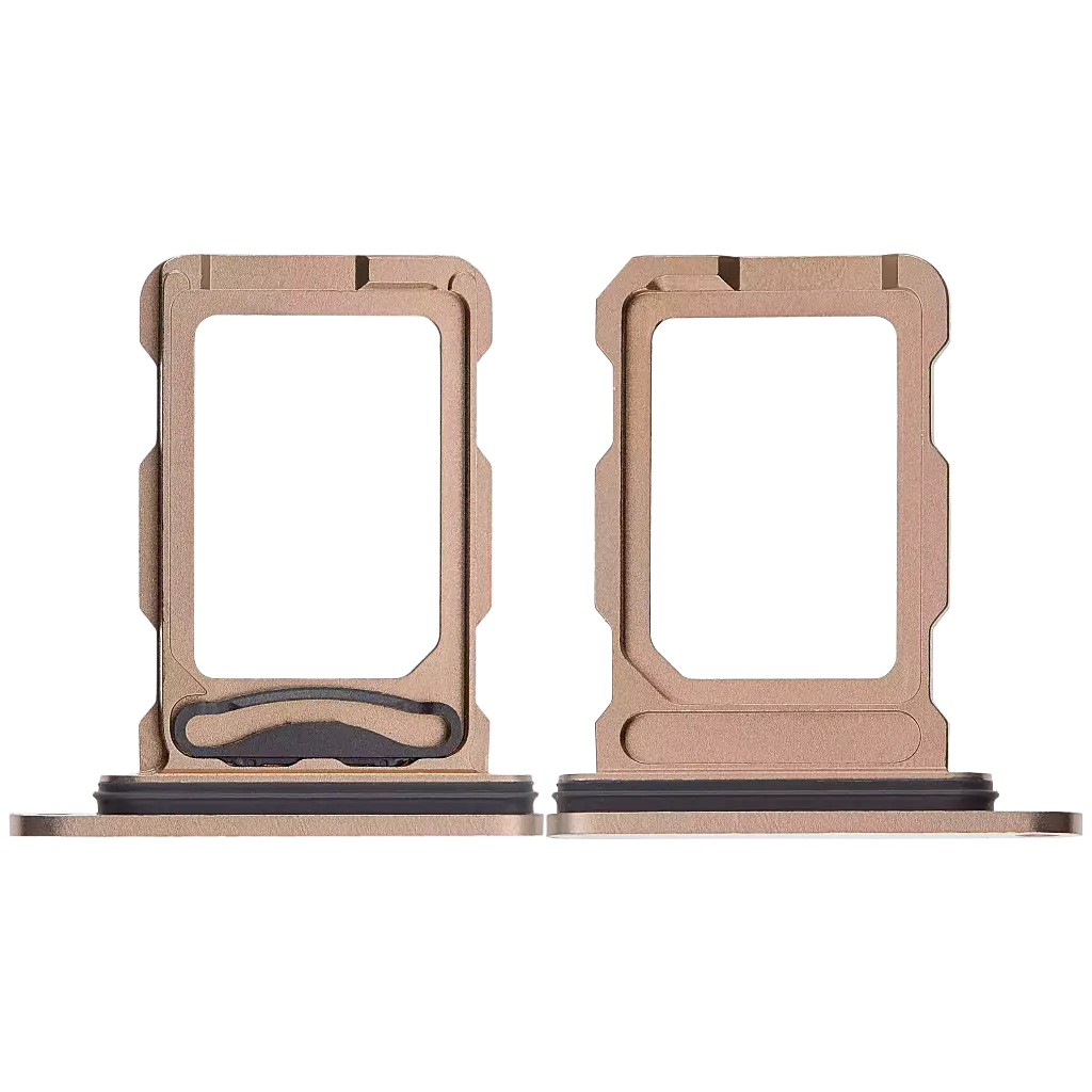Dual Sim Card Tray For iPhone 16 Pro / 16 Pro Max (Desert Titanium) (Premium)